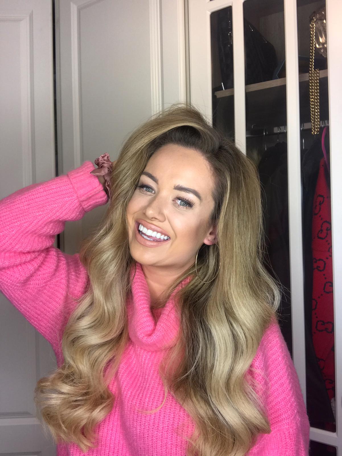 Nancy showing her hair with volume created by The Belle Backcomb.