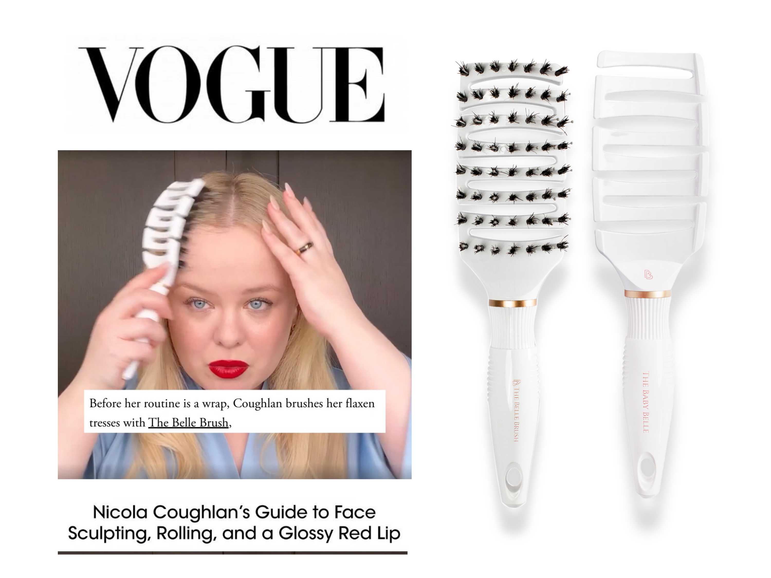 We Can’t Believe It – Nicola Coughlan Featured The Belle Brush in Vogue!