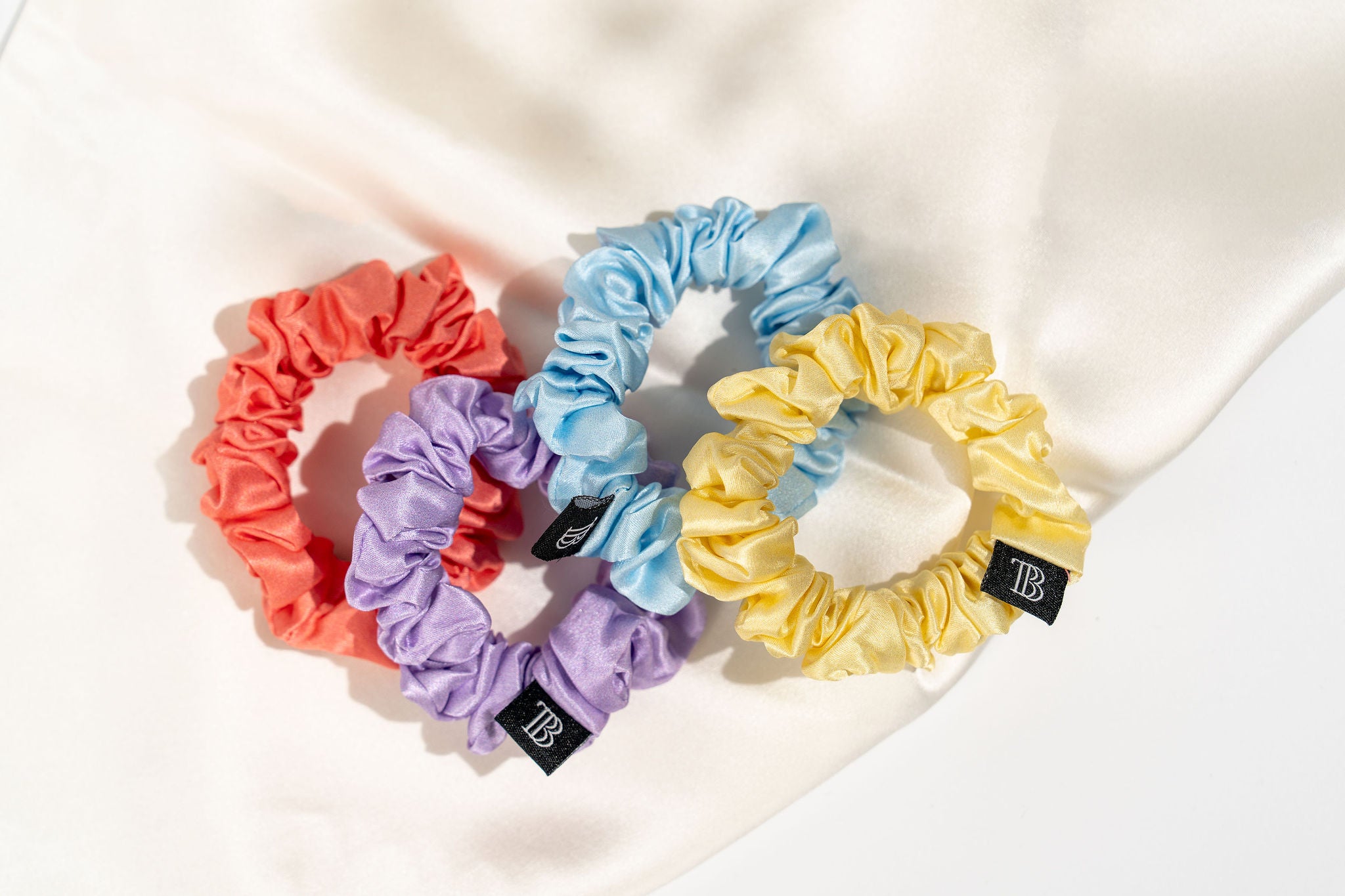 Zomer - MIDI Zijden Scrunchie Bundel