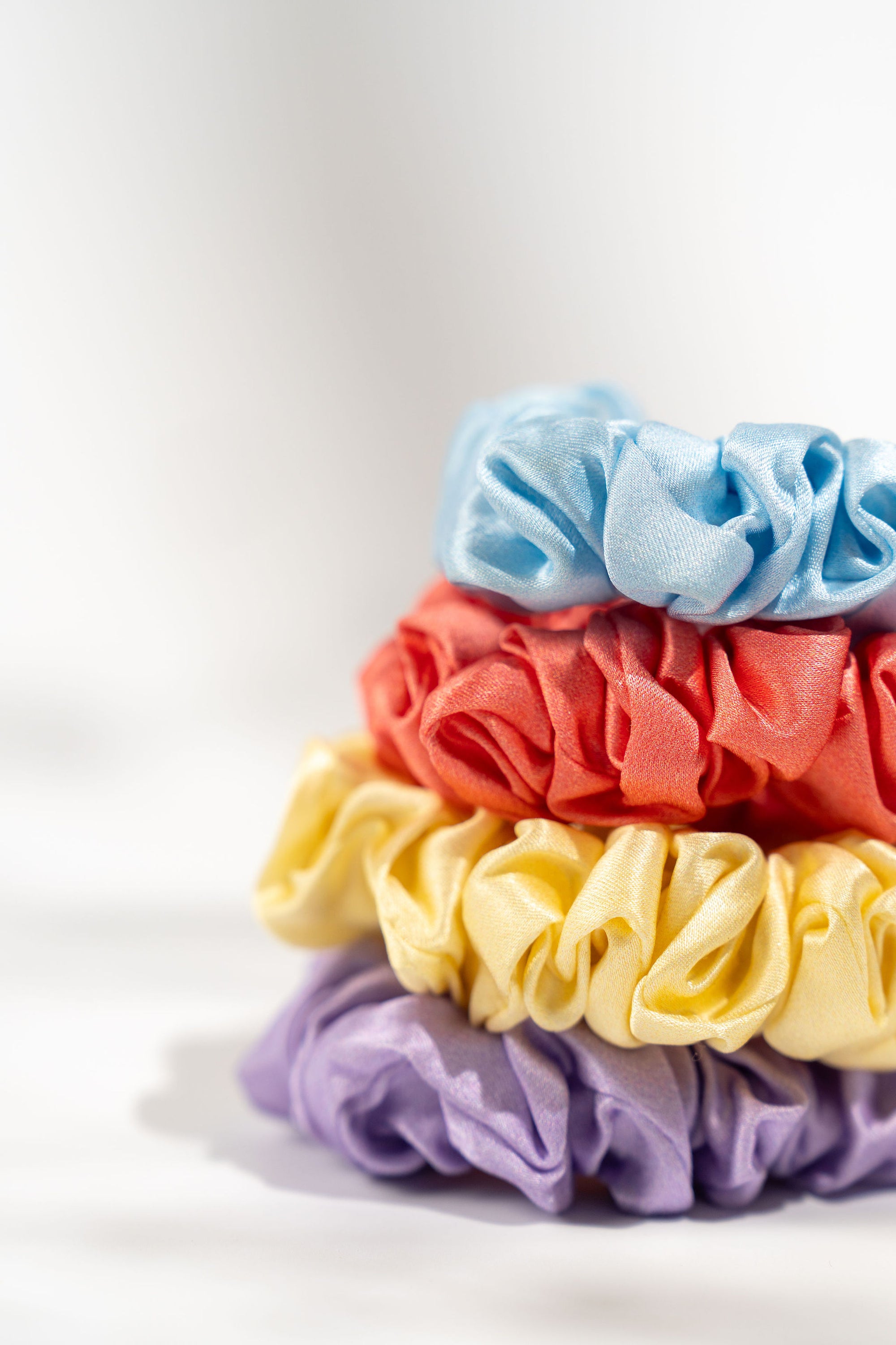 Zomer - MIDI Zijden Scrunchie Bundel