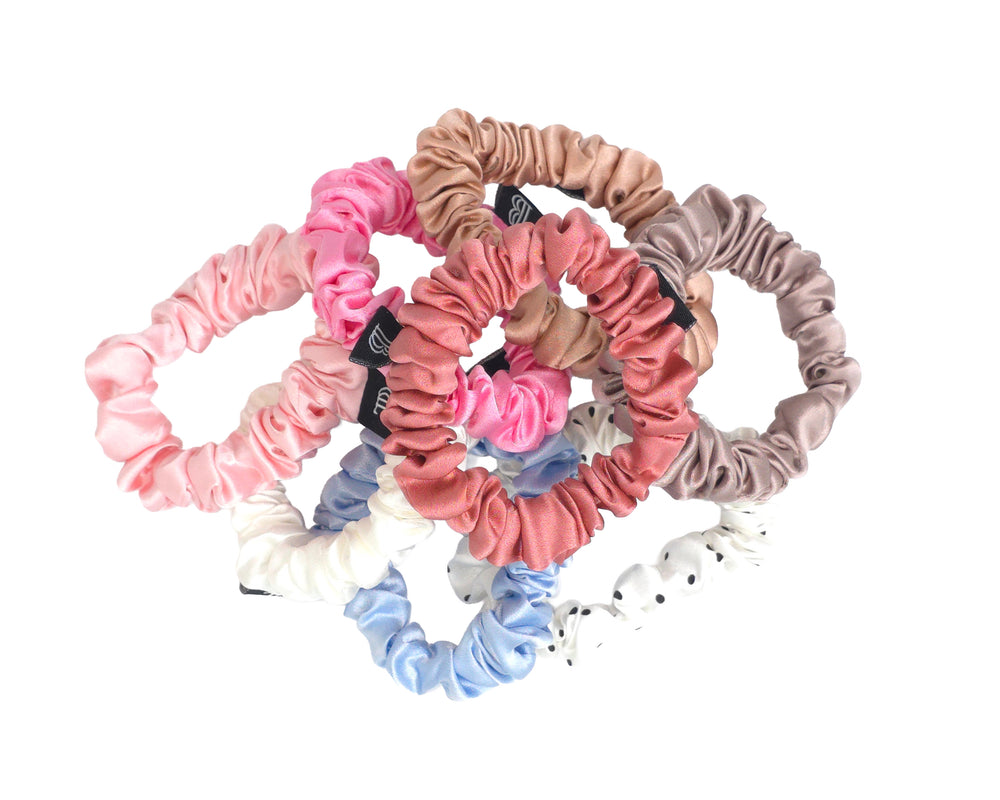 The Belle Bobbin - 100% Mulberry Silk Scrunchie - ** NEW ** Midi Style - Choose your colour