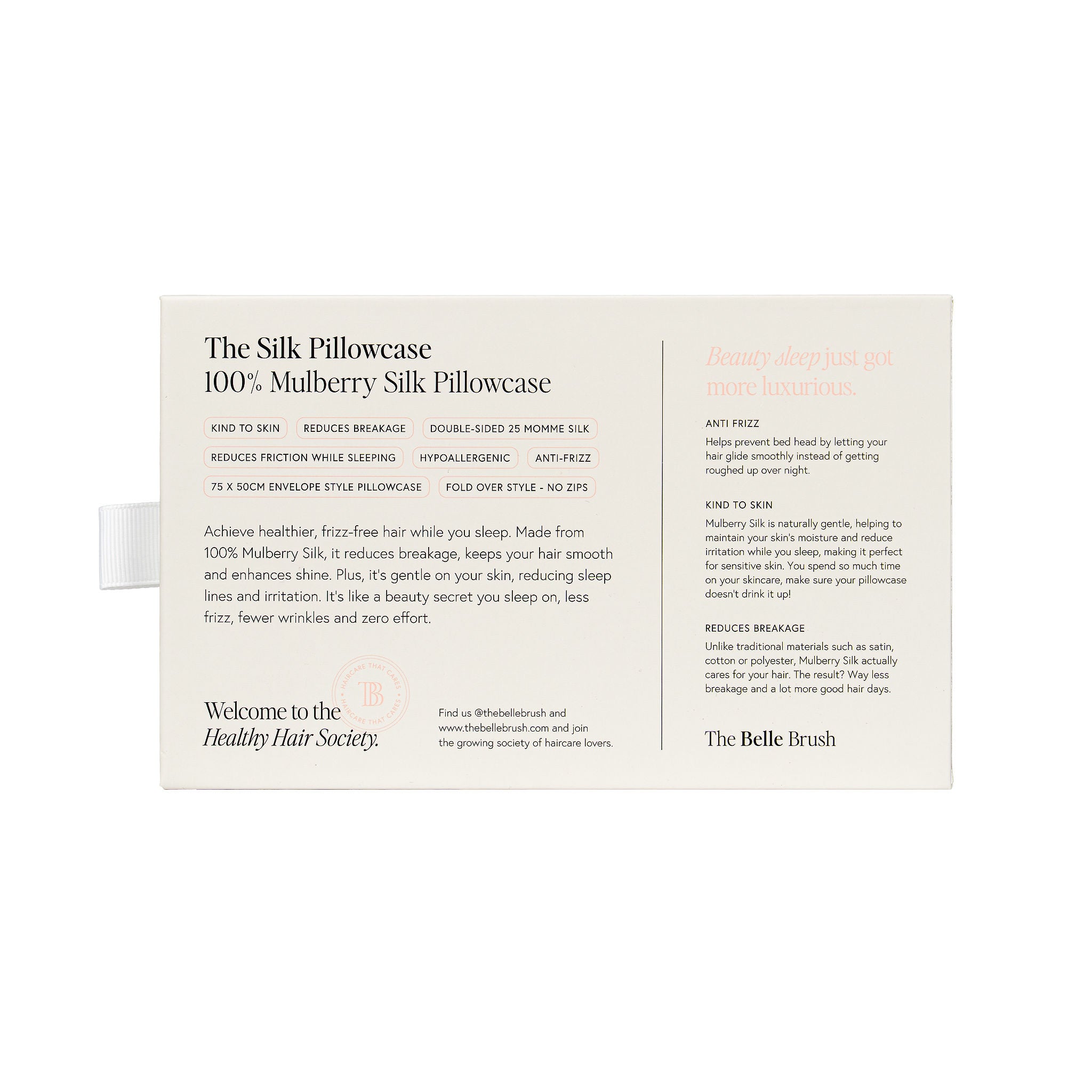 The Silk Pillowcase - White