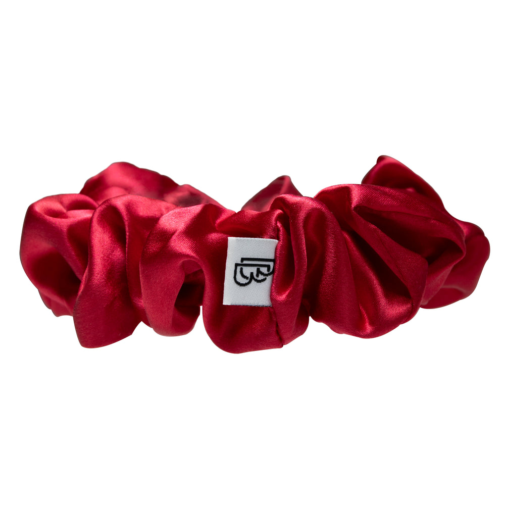 Limited Edition 100% Silk Scrunchie - Red