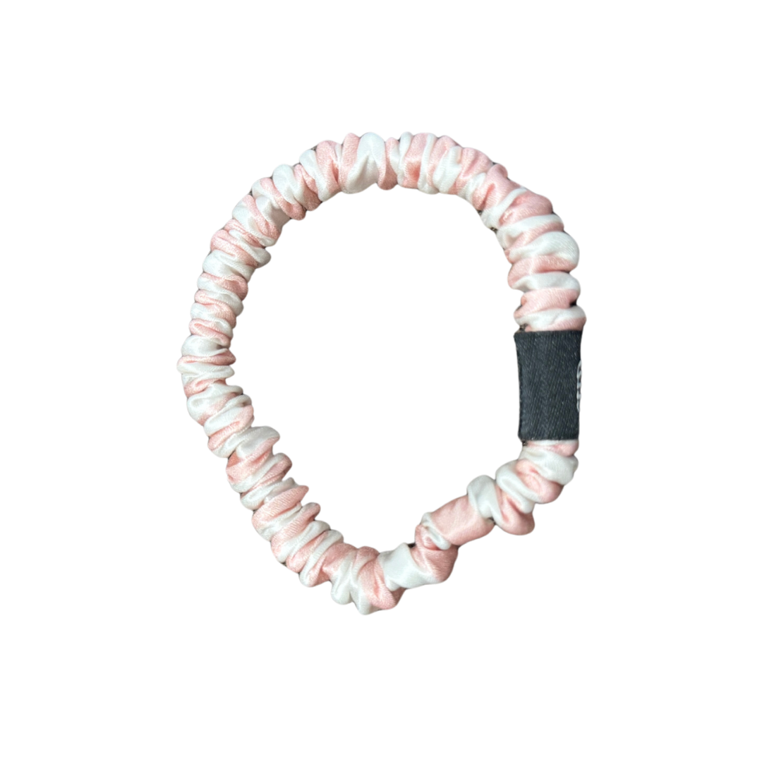 The Belle Bobbin - 100% Mulberry Silk Scrunchie - Skinny Style - Choose your colour